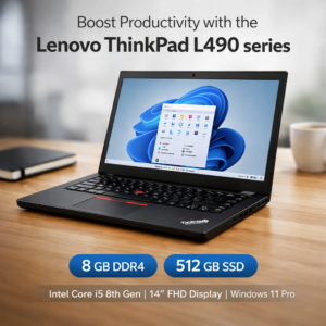 Lenovo ThinkPad L490 series - 8 GB DDR4 - 512 GB SSD - Intel Core i5 8th Gen 1.60 Ghz