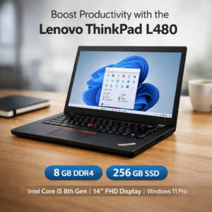 Lenovo ThinkPad L480 series - 8 GB DDR4 - 256 GB SSD - Intel Core i5 8th Gen 1.60 Ghz