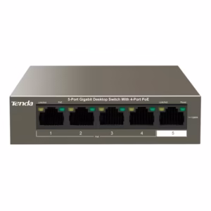 Refurbished Tenda TEG1105P-4-63W 5-Port Gigabit Desktop Switch with 4-Port PoE