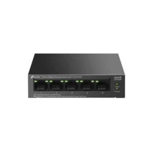 Refurbished TP-Link LS105GP 5-Port Gigabit Desktop Switch with 4-Port PoE+